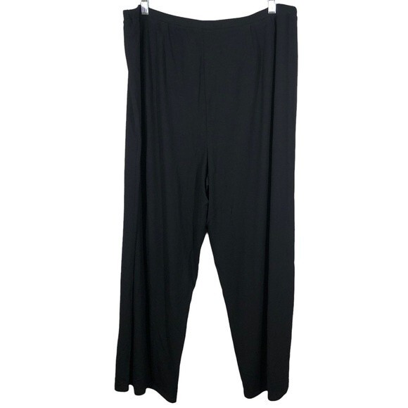 Eileen Fisher Pull On Stretch Wide Leg Cropped Pants Viscose Spandex 1X - Picture 4 of 7